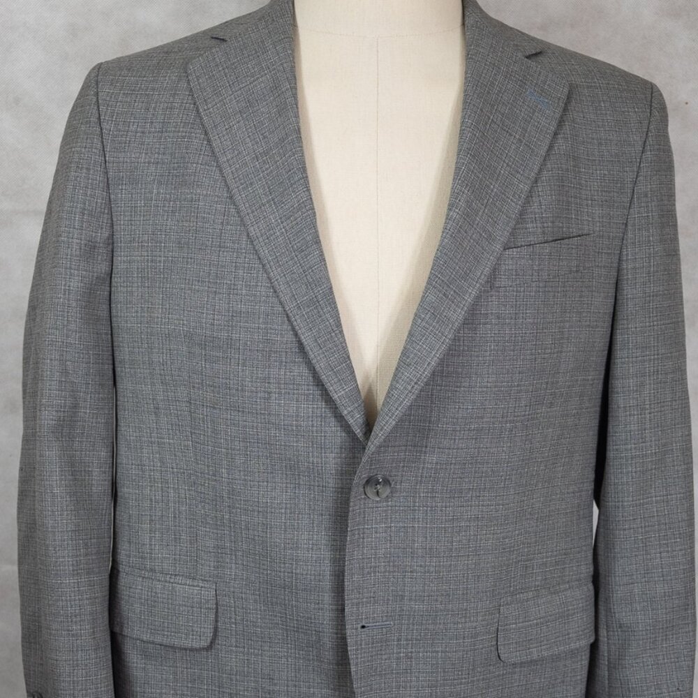 Peter Millar Light Gray Lightweight Wool Sport Co… - image 1